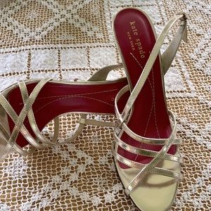 Kate Spade gold heels